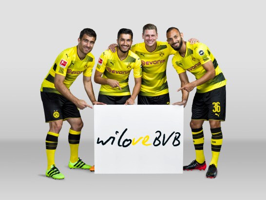 Wilove BvB Fotoshooting BVB Spieler Saison 2017/18
