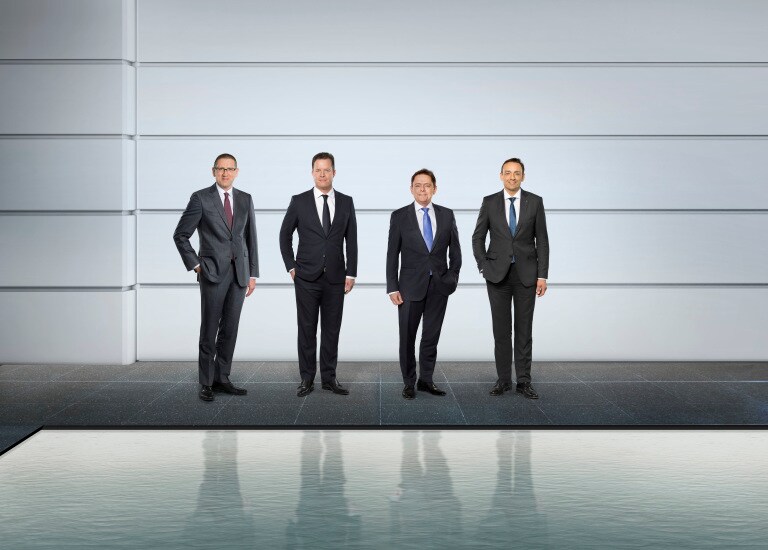 Georg Weber (CTO), Oliver Hermes (CEO), Mathias Weyers (CFO), Carsten Krumm (COO) (from left)