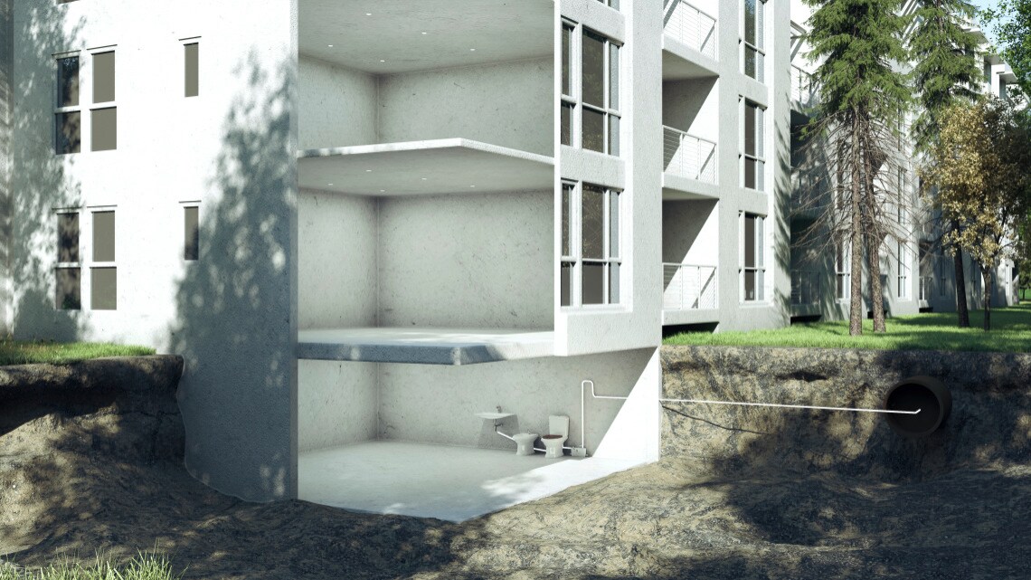 Abwasser Abwasserentsorgung im Gebäude - EinzelraumAbwasser Abwasserentsorgung im Gebäude - Einzelraum