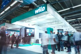 Wilo booth ISH 2017 Situation auf dem Messestand Situation auf dem Messestand
