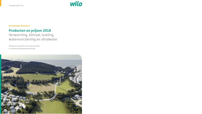 The cover of the Dutch catalogue 2018 with prices