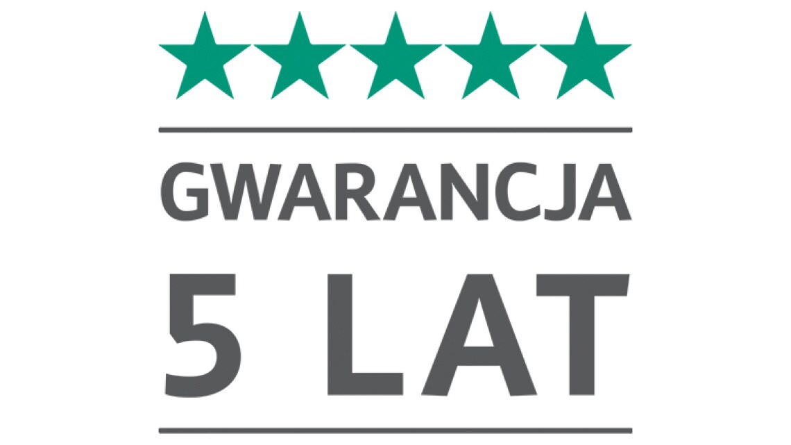 5 years warranty