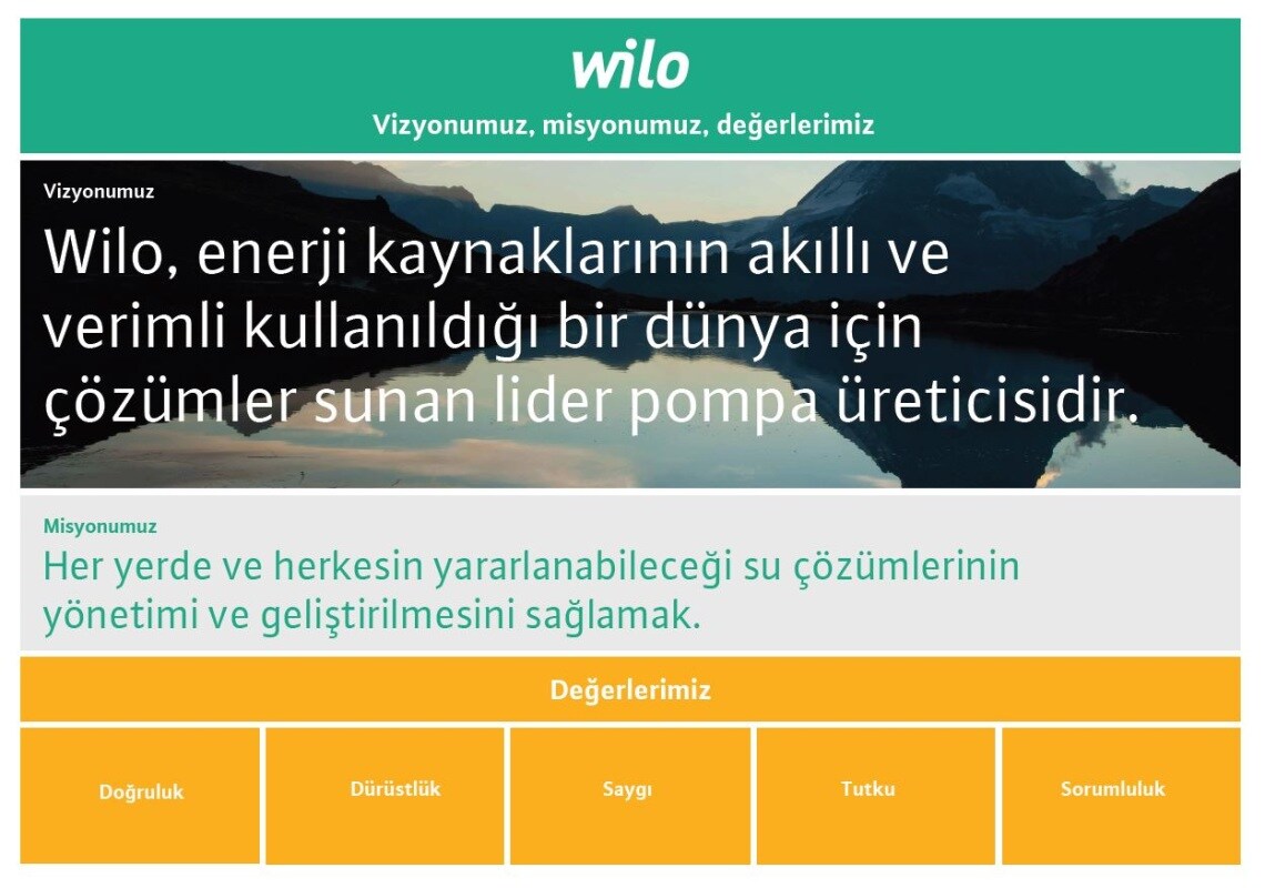vizyon, misyon, değerler
