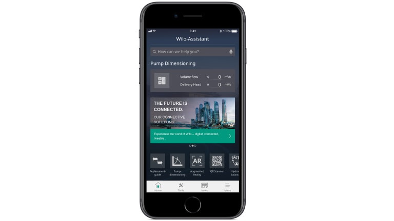 Wilo-Assistant - Start Page Building Services