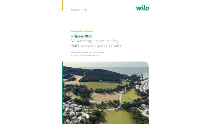 The cover of the Dutch catalogue 2019 with prices