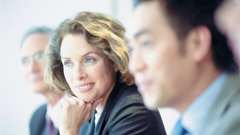 Businesspeople in meeting