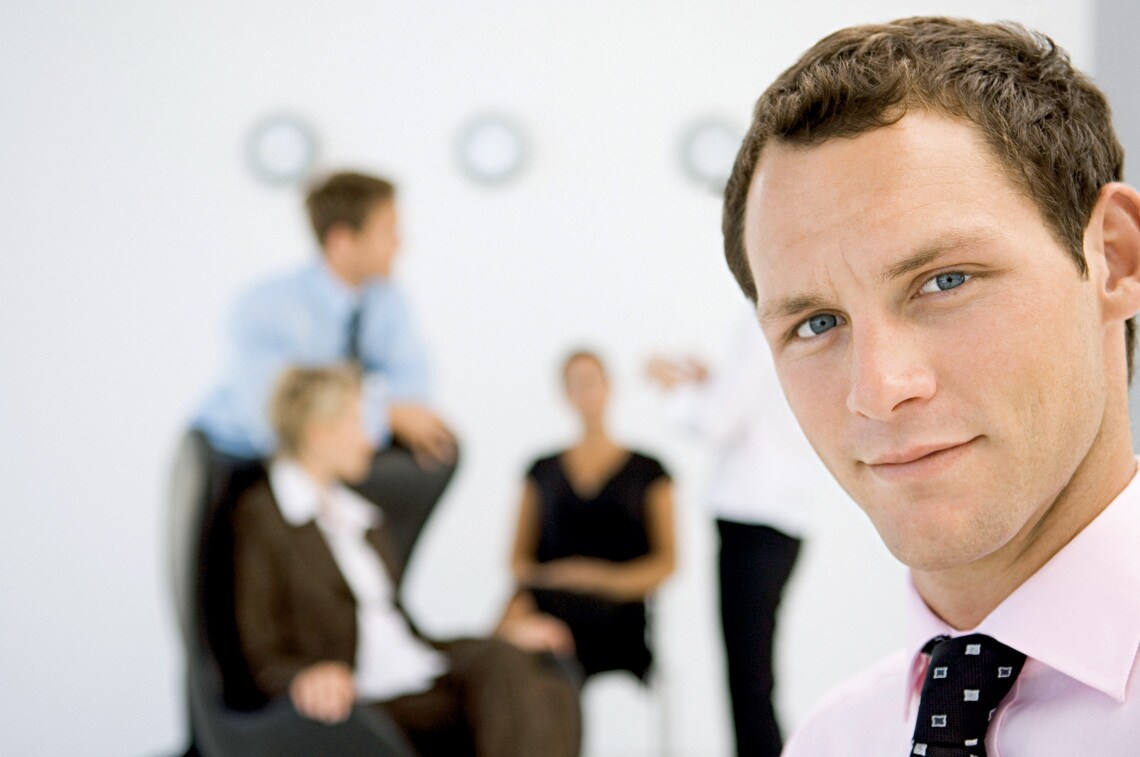 Five office workers