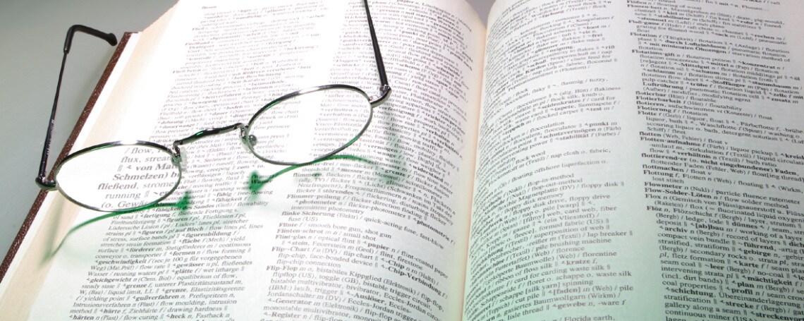 Glasses on a book