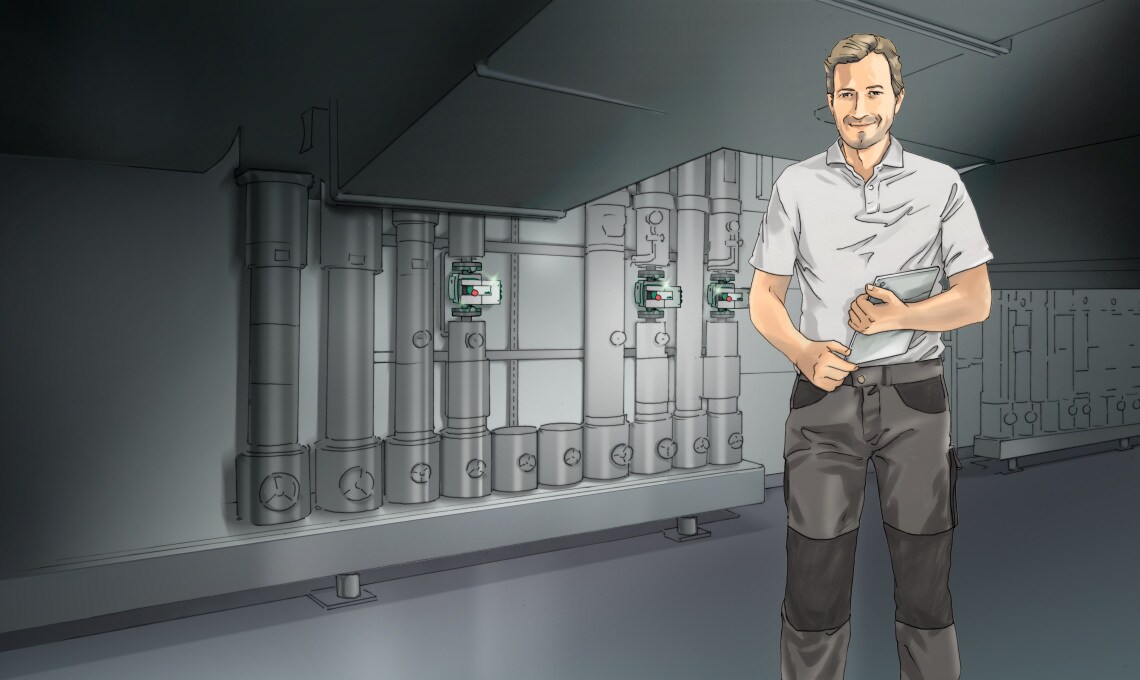 Campaign "Pumpenfoerderung" | Key-Visuals, Plumber