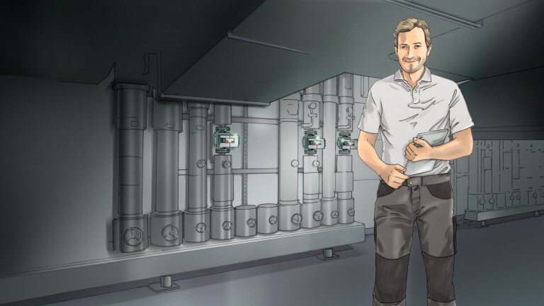Campaign "Pumpenfoerderung" | Key-Visuals, Plumber