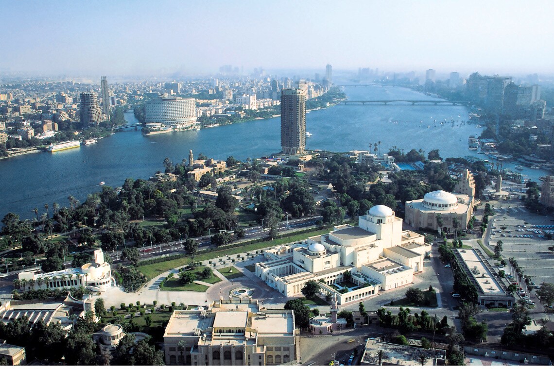 Stadsbeeld Caïro, Egypte