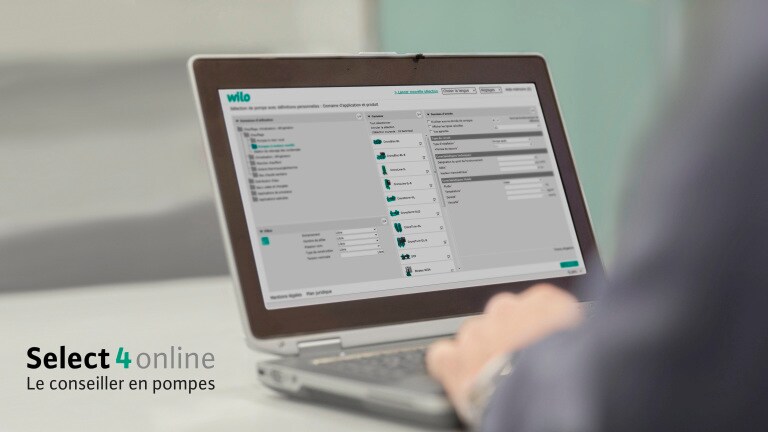 Wilo-Select 4 online Campaign Image Screen + Signet (French)