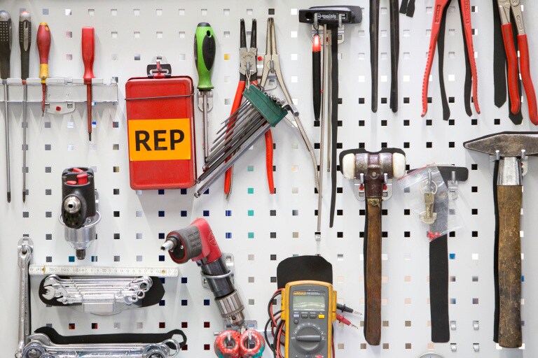 Tools on the wall